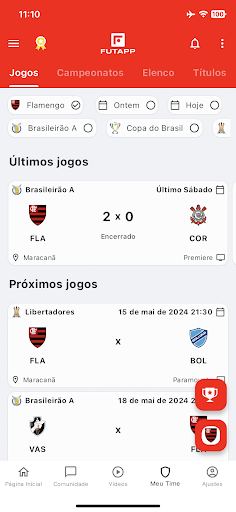 FutApp | Flamengo Screen 2