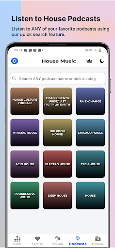 House Music: Radio & Podcast Screen 2