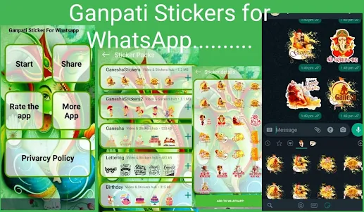 Ganpati Stickers-WAStickerApps