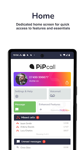 PiPcall Screen 3