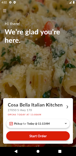 Cosa Bella Italian Kitchen Screen 2