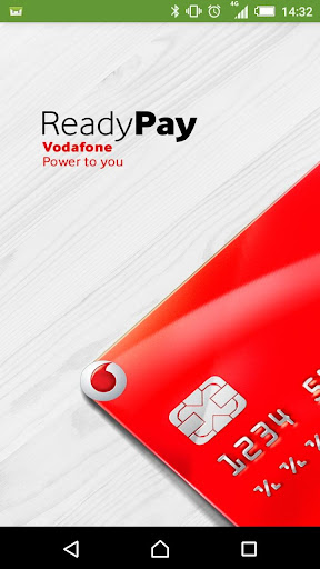 Android application Vodafone ReadyPay screenshort