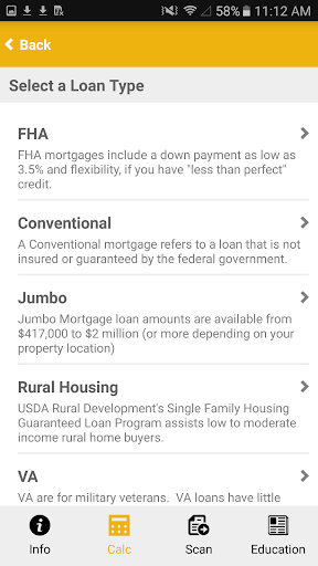 Screenshot of Vault Mortgage