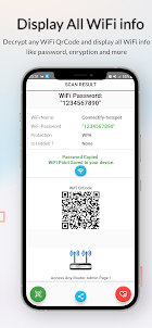 WiFi QrCode Password scanner