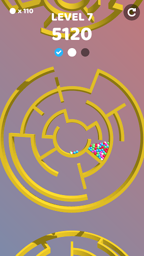 Android application Roll Balls 3D:Rotate Maze Game screenshort