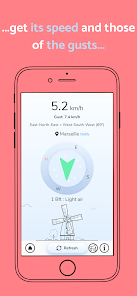 Anemometer for Android Smartphone Kitesurfing Windsurfing HTC EVO 4g Motorola Xoom 