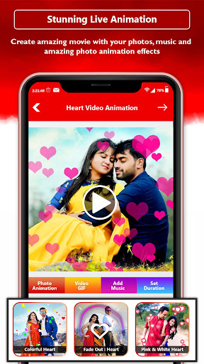 Heart Photo Effect Video Maker Screenshot 1 - AppWisp.com