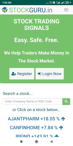 Android application StockGuru - Trading Signals screenshort