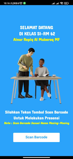 Android application Presensi STMIK PROFESIONAL screenshort