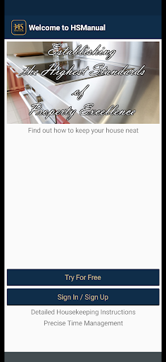 Android application HSManual - your cleaning guide screenshort