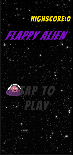 Android application Flappy Alıen screenshort