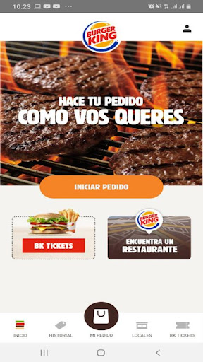 Android application Burger King Paraguay screenshort