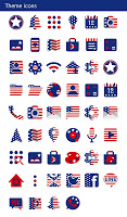 screenshot of USA Flag Heart Wallpaper
