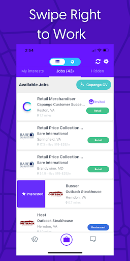 Android application Capango: Job Search Simplified screenshort