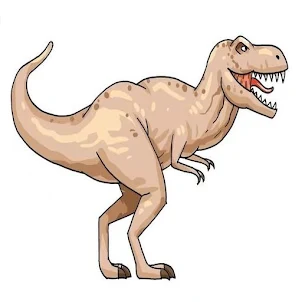 zeichne einen Dinosaurier