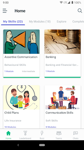Android application Wekaya eLearn screenshort