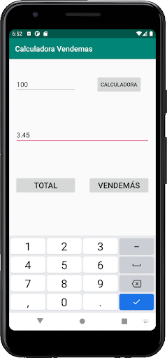 Calculadora Vendemas Screen 2