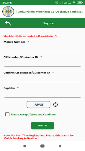 TGMC Mobile Banking App Screen 2