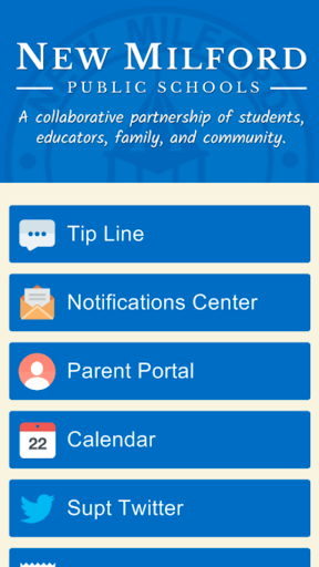 Android application New Milford Public Schools screenshort