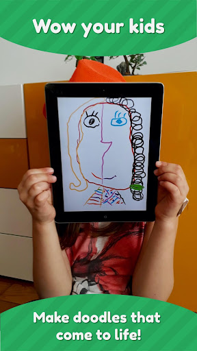 Android application Face Doodle - Live Drawings screenshort