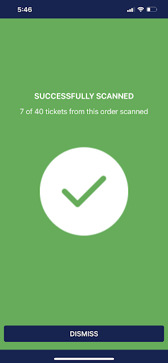 Fansfirst Ticket Scanner Screen 2