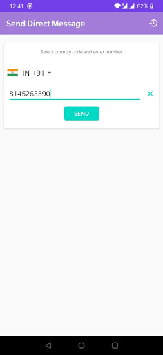 Android application WhatsDirect - Direct Message f screenshort
