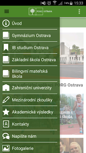 Android application PORG Ostrava screenshort
