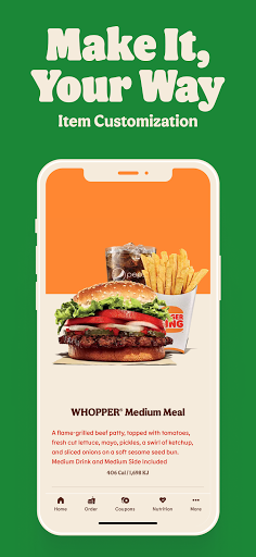 Android application Burger King SA screenshort