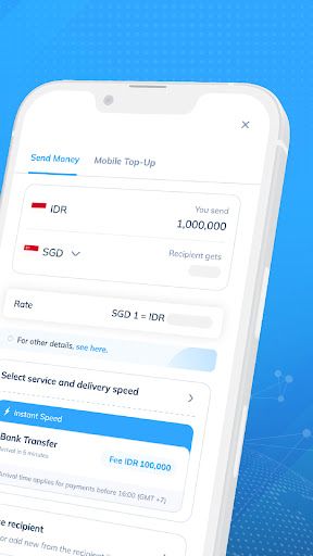 Topremit - Money Transfer Screen 2