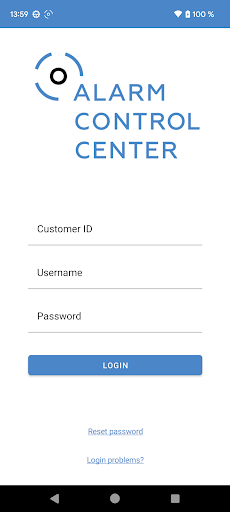 Android application Alarm Control Center (ACC) screenshort