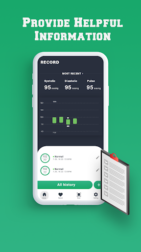 Blood Pressure Tracker - Dairy Screen 3