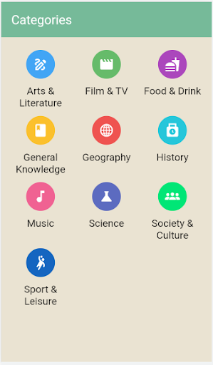 Android application Quizz screenshort