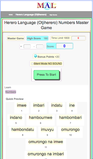 Herero M(A)L Screen 2