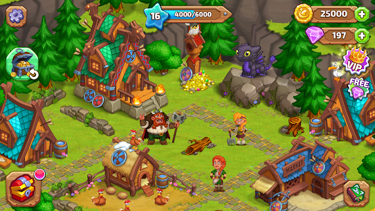 Vikings and Dragon Island Farm Mod Apk v1.46 (Unlimited Diamonds) For Android 1