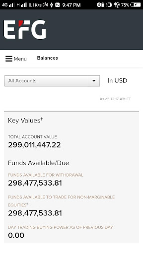 EFG NetxInvestor Screen 3