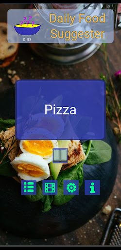 Android application Daily Food Suggester screenshort