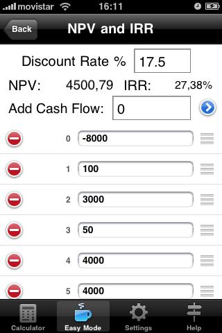Financial Calculator Trial Screen 3