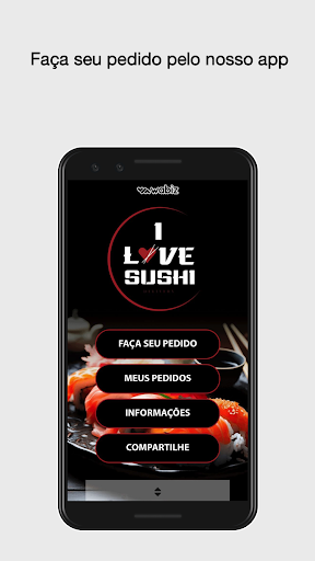 Android application I Love Sushi Delivery screenshort