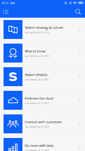 Android application Slalom On Air screenshort