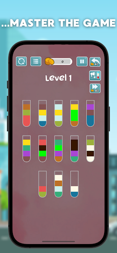 Water Sort Brain Puzzle Game - Screenshot 3