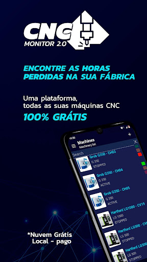 Android application CNC Monitor screenshort