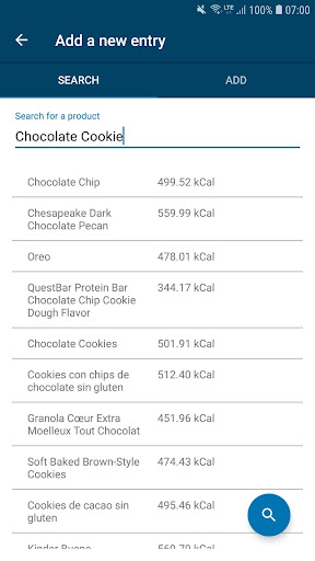 Food-Tracker (PFA) Screen 2
