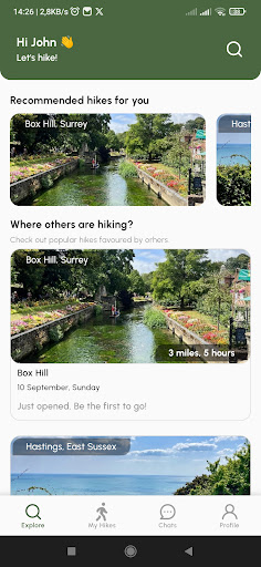 Android application Wander & About screenshort