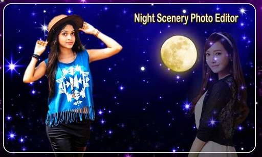 Android application Night Scenery Photo Editor screenshort