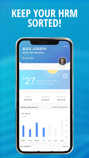 Android application Manxel HRMS screenshort