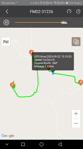 TROTRO Tracker Screen 3