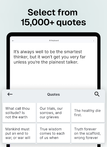Screenshot of Ai Keyboard: Writing Assistant