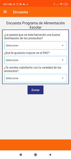 Android application PAE SMR screenshort