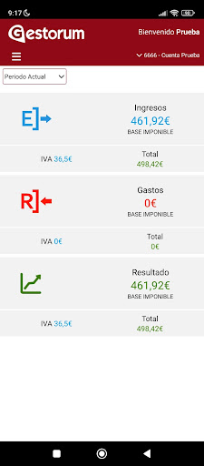 Gestorum, Gestoría Online Screen 3
