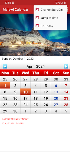Malawi Calendar 2024 Screen 3